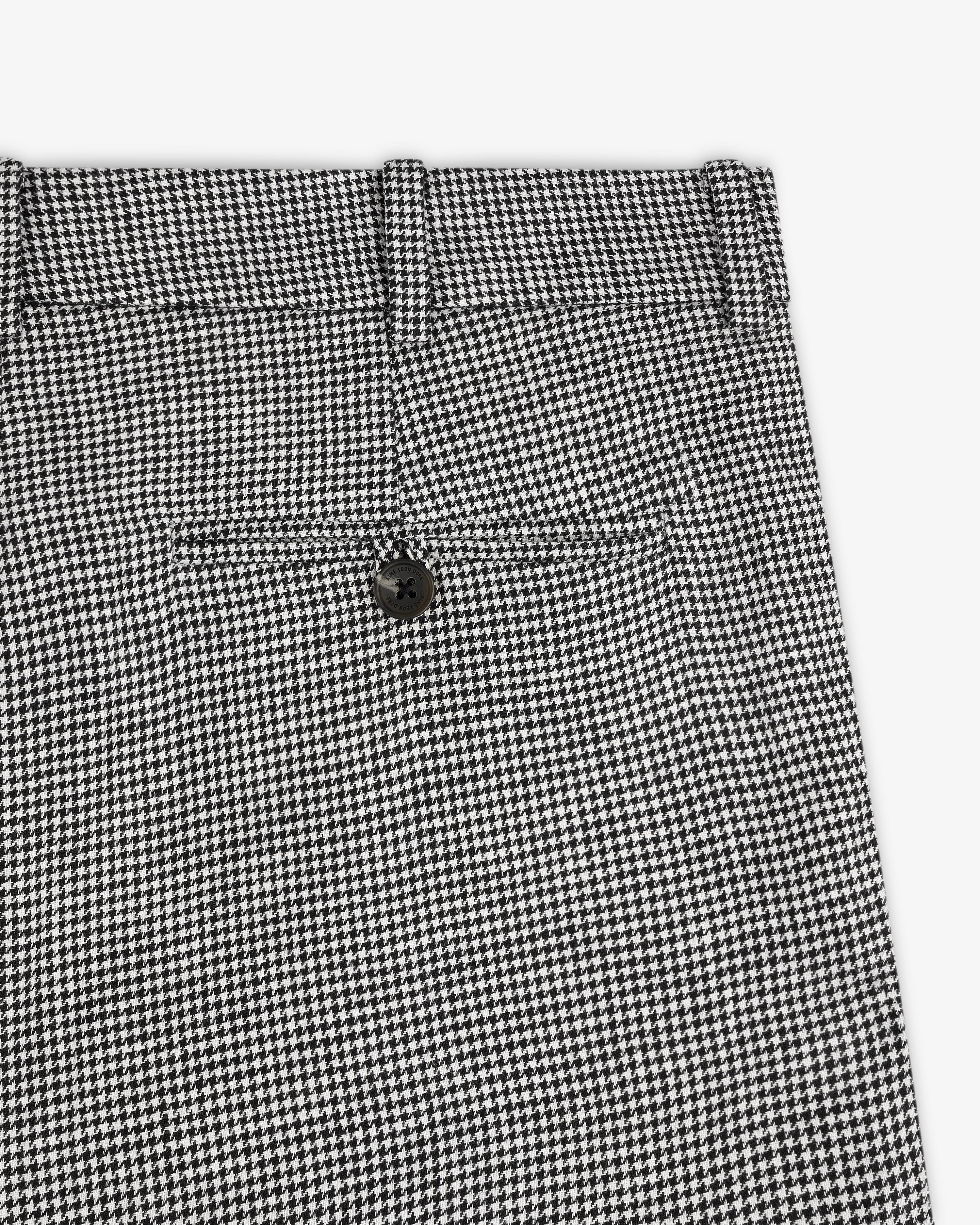 Houndstooth Pleated Trouser