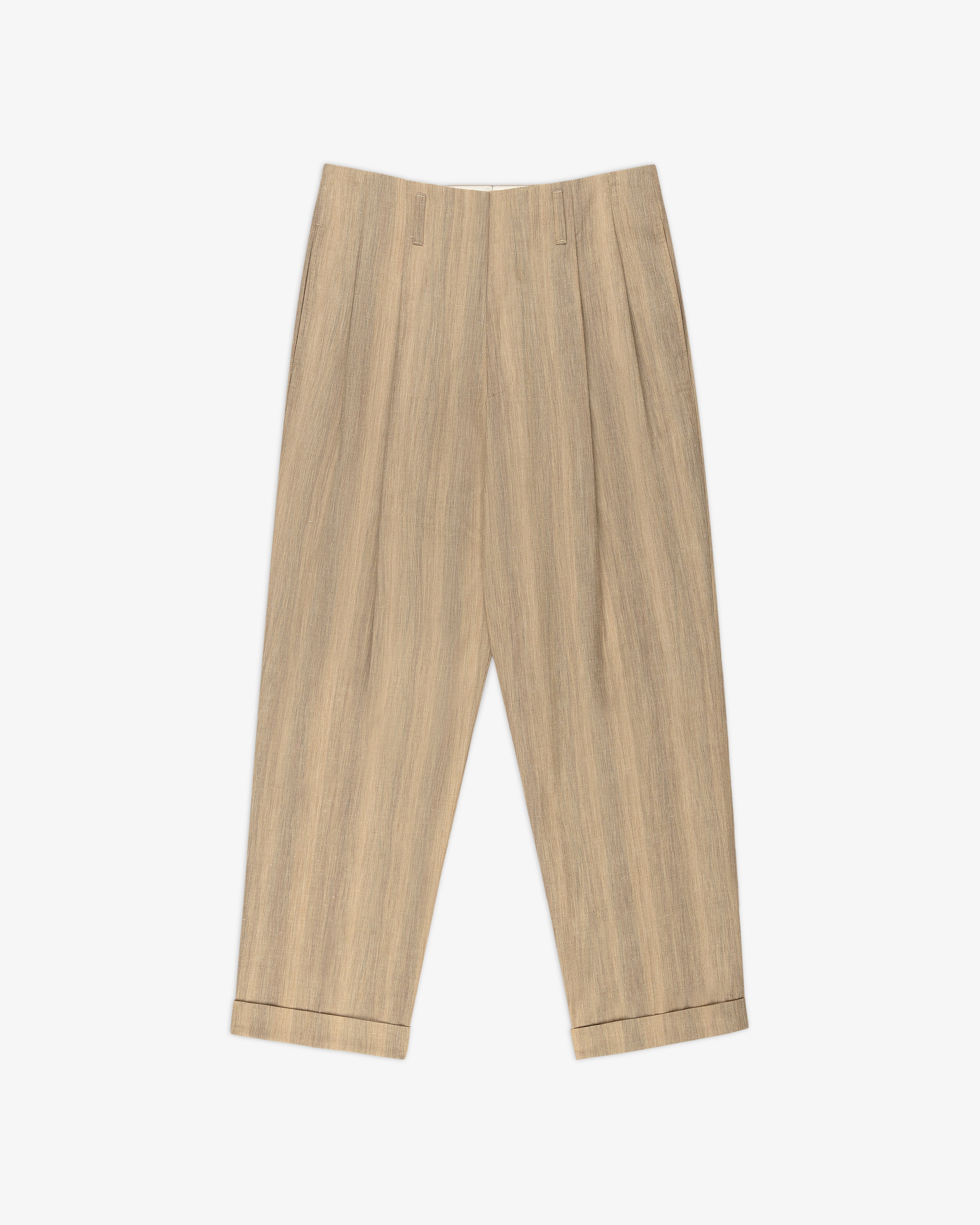 Double Pleated Safari Suit Trouser