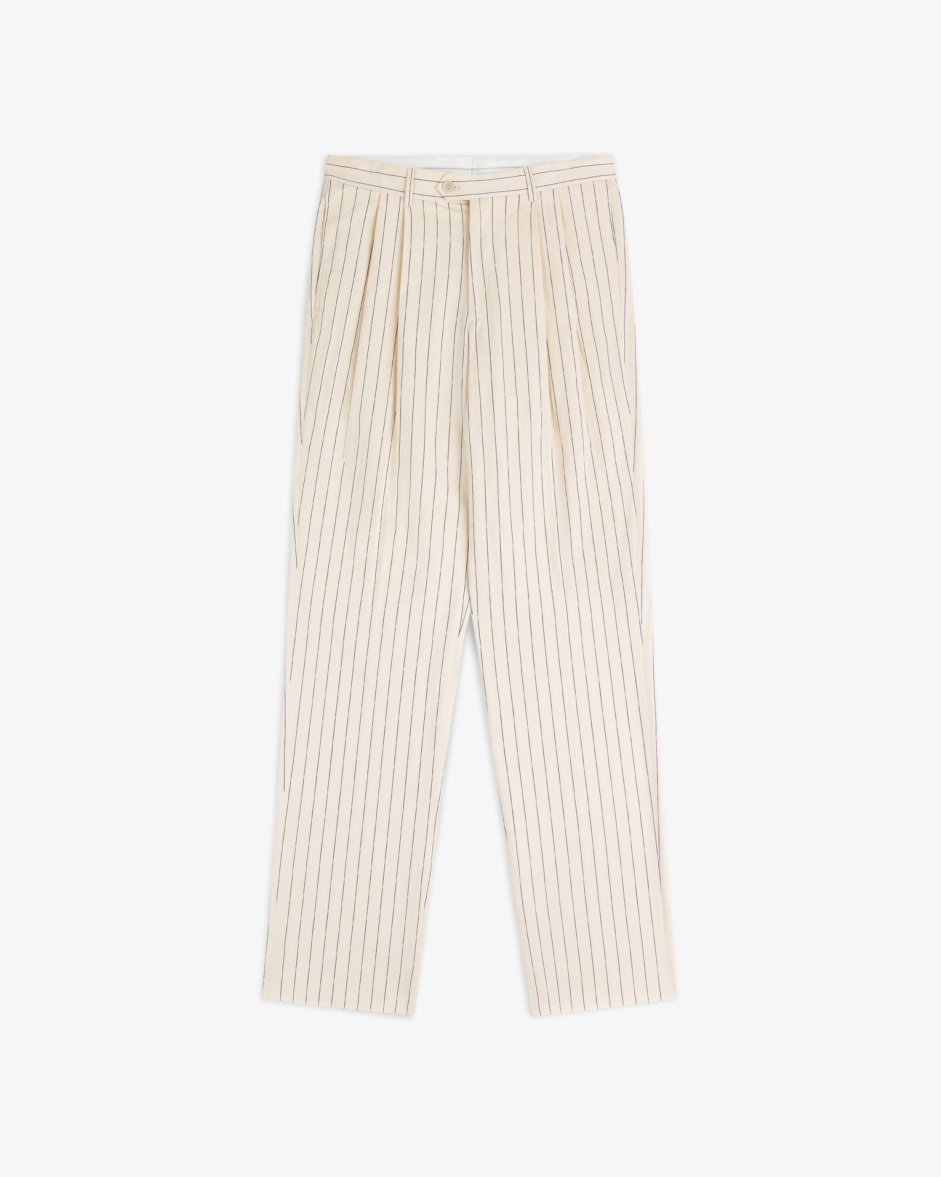 Double Pleated Pinstripe Suit Trouser