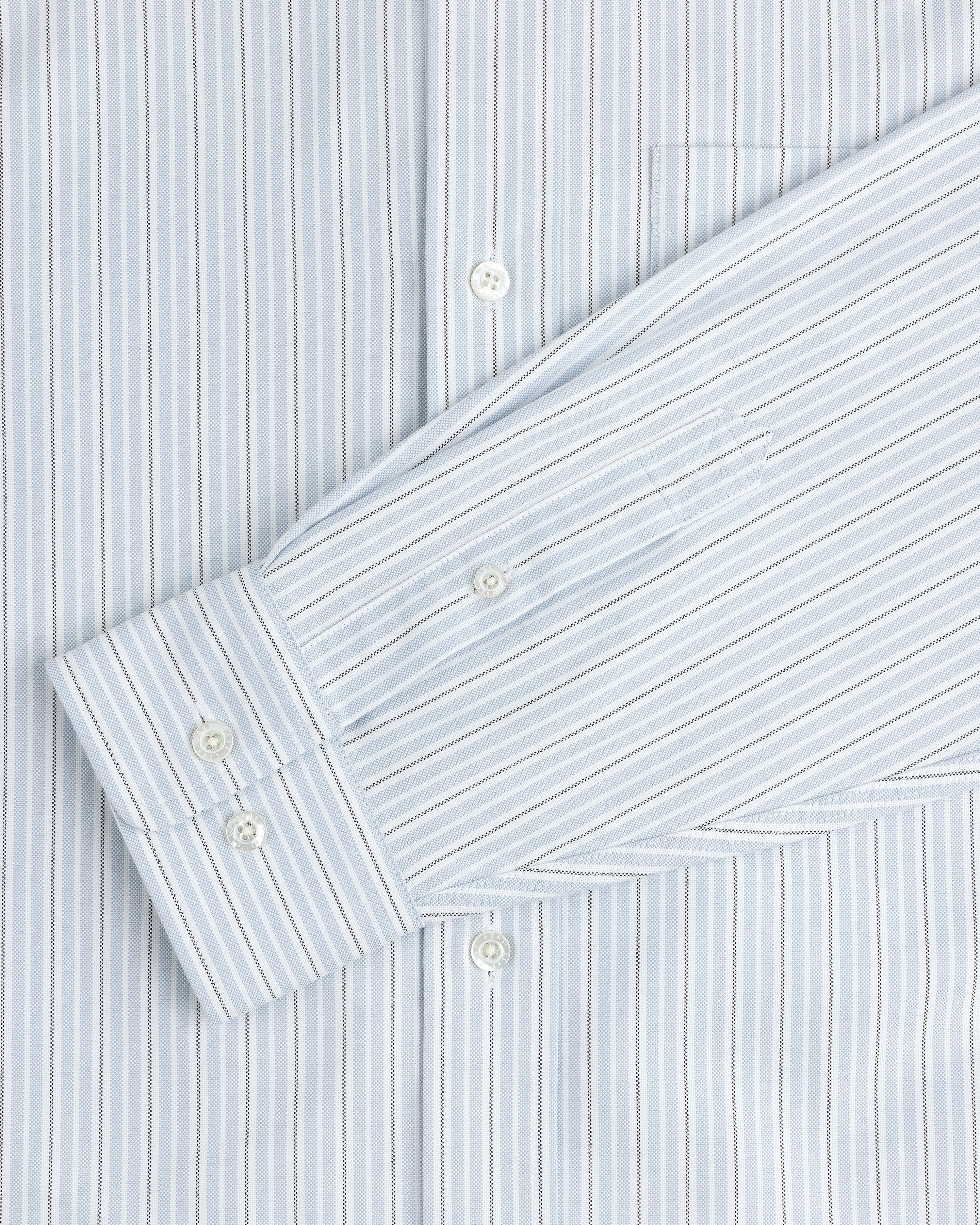 Yarn Dyed Striped Crest Shirt