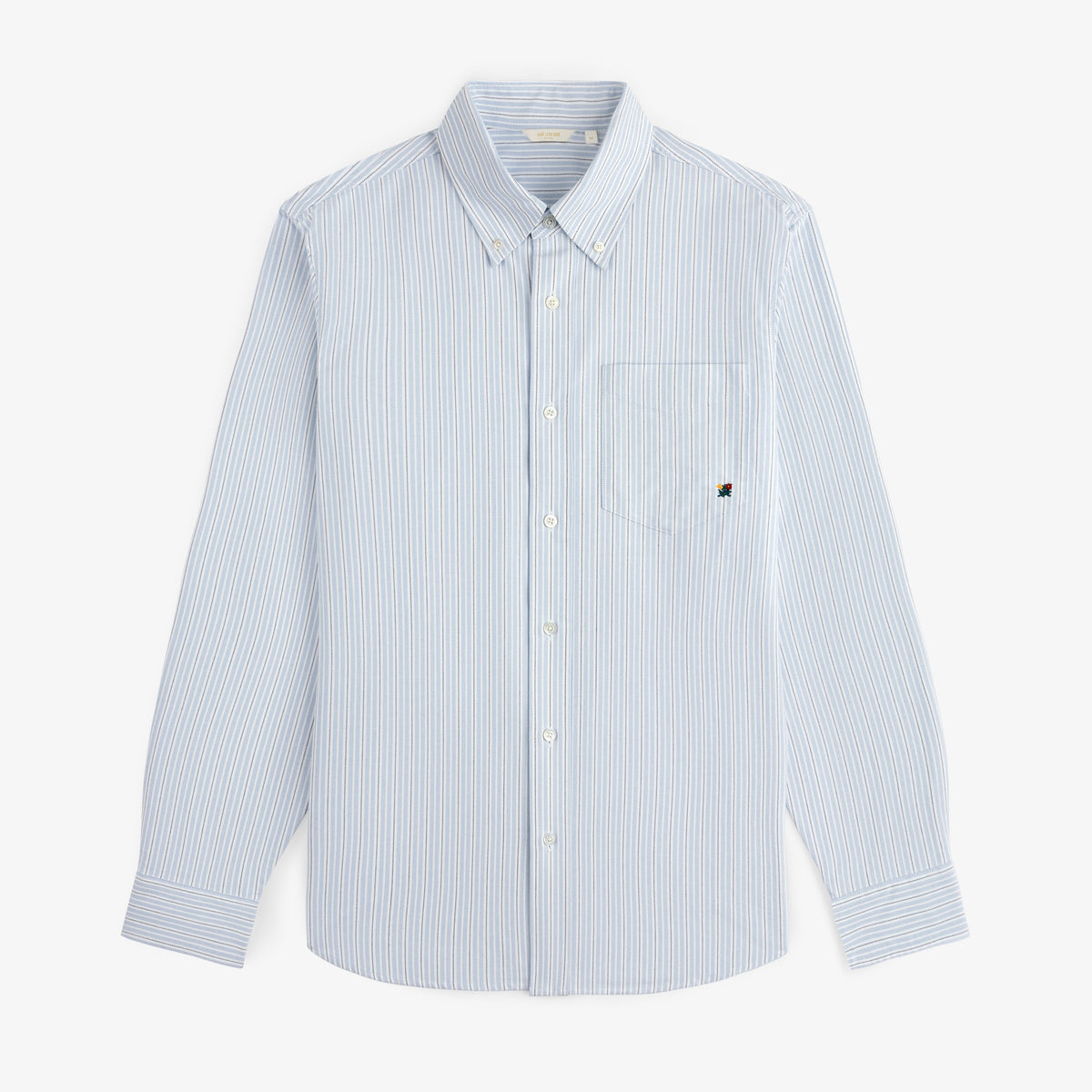 Yarn Dyed Striped Crest Shirt