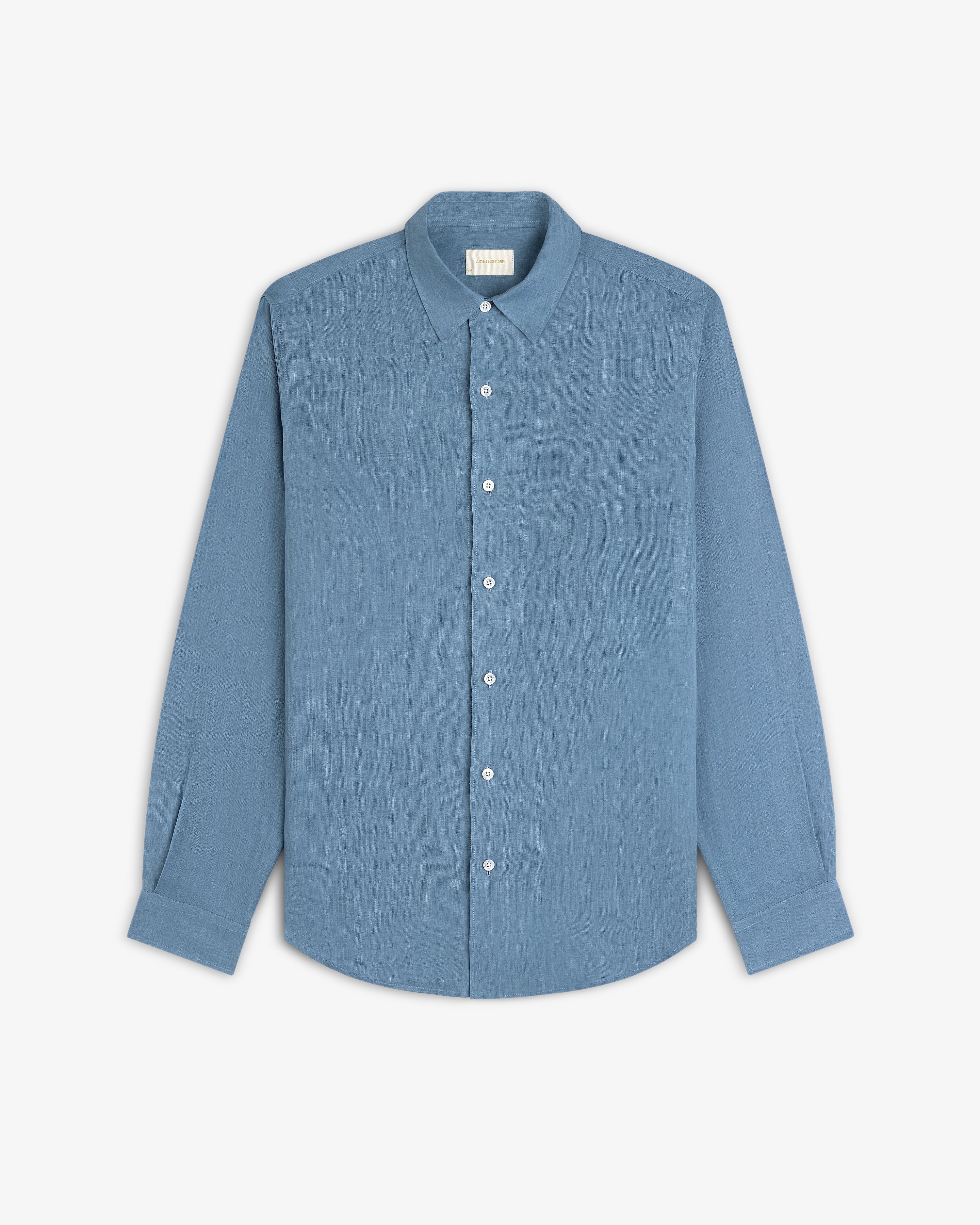 Long-Sleeve Linen Shirt
