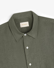 Long-Sleeve Linen Shirt