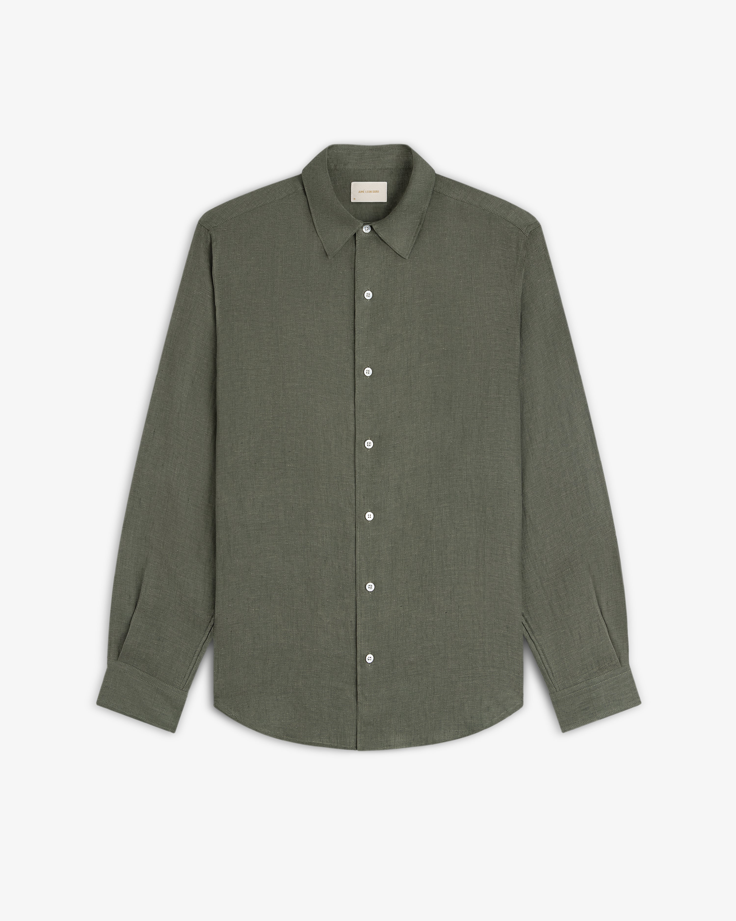 Long-Sleeve Linen Shirt