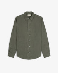 Long-Sleeve Linen Shirt