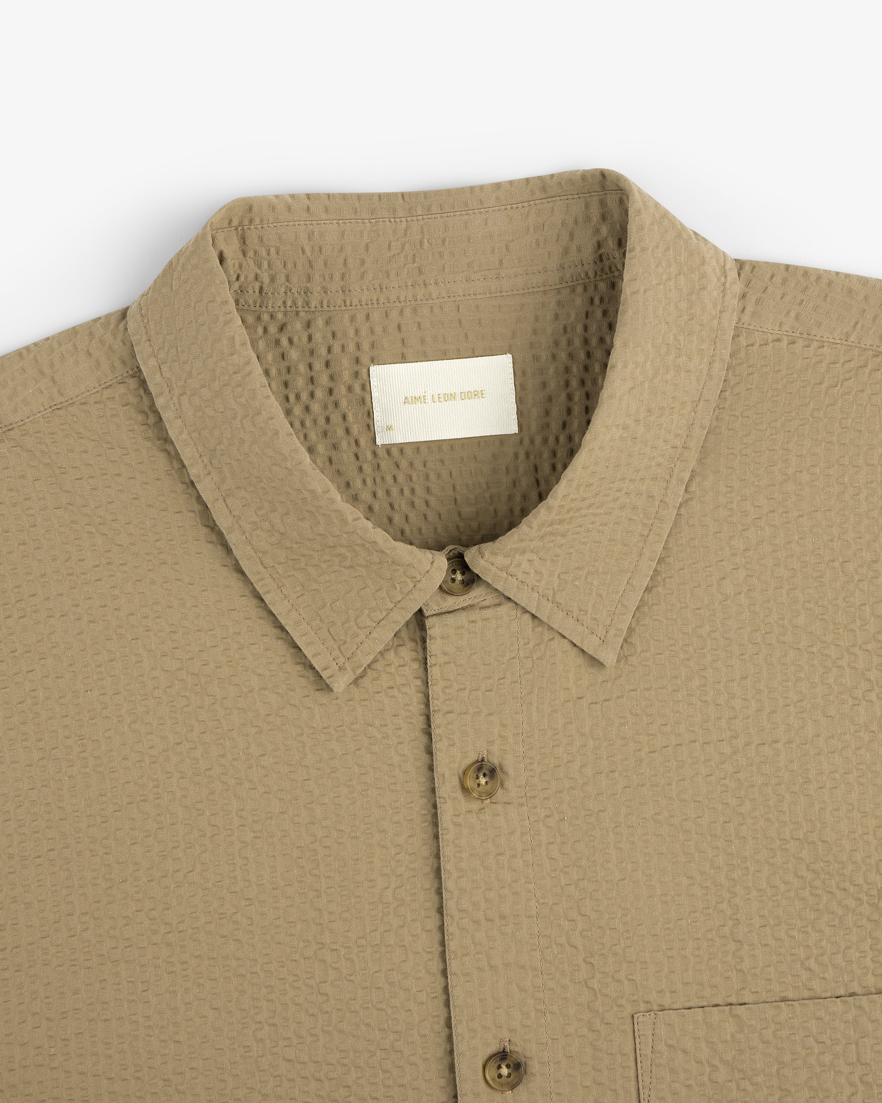 Short-Sleeve Seersucker Shirt