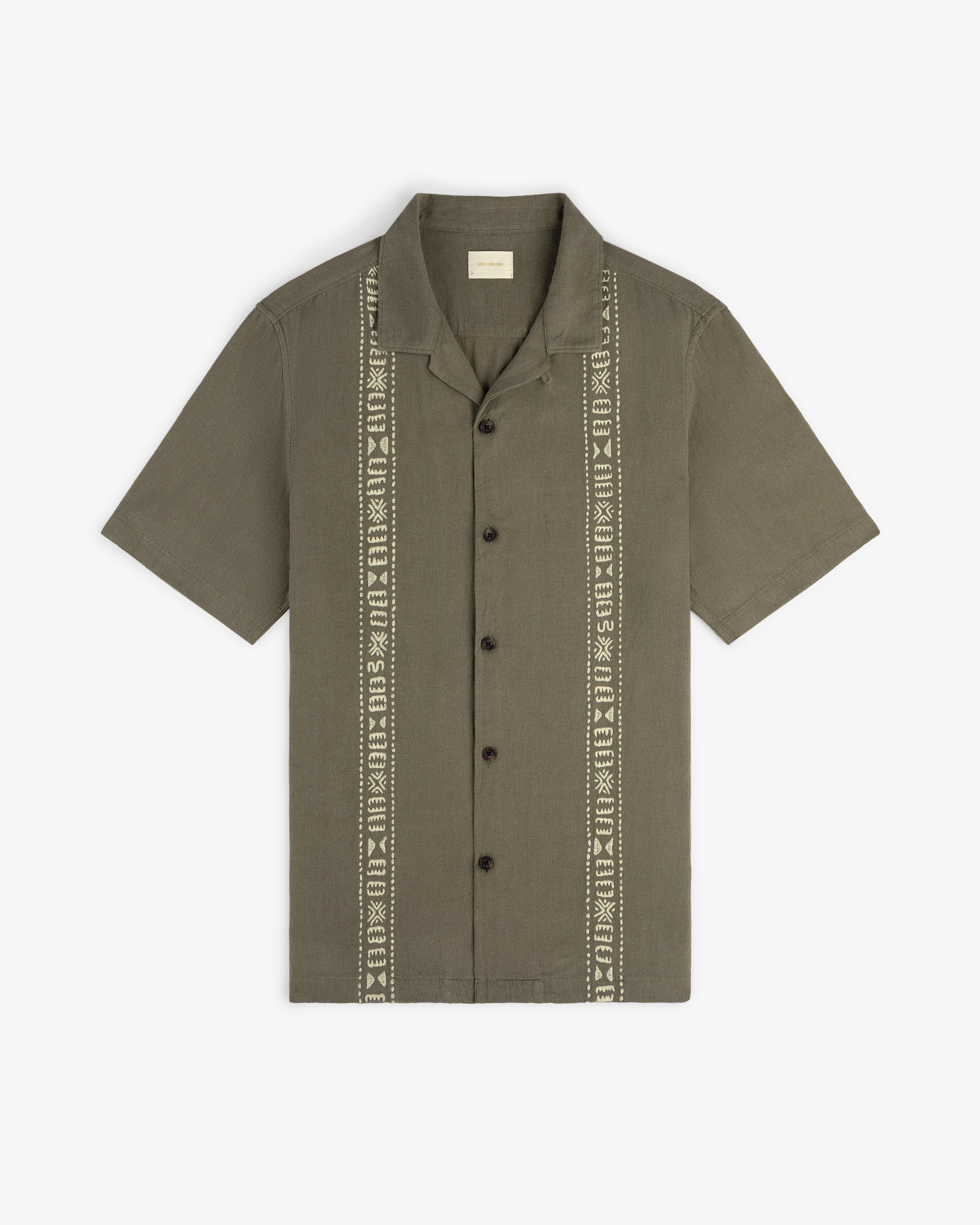 Linen Blend Leisure Shirt