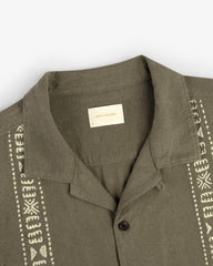 Linen Blend Leisure Shirt