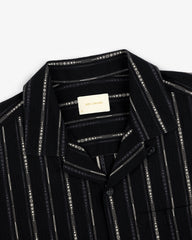 Cropped Jacquard Camp Shirt