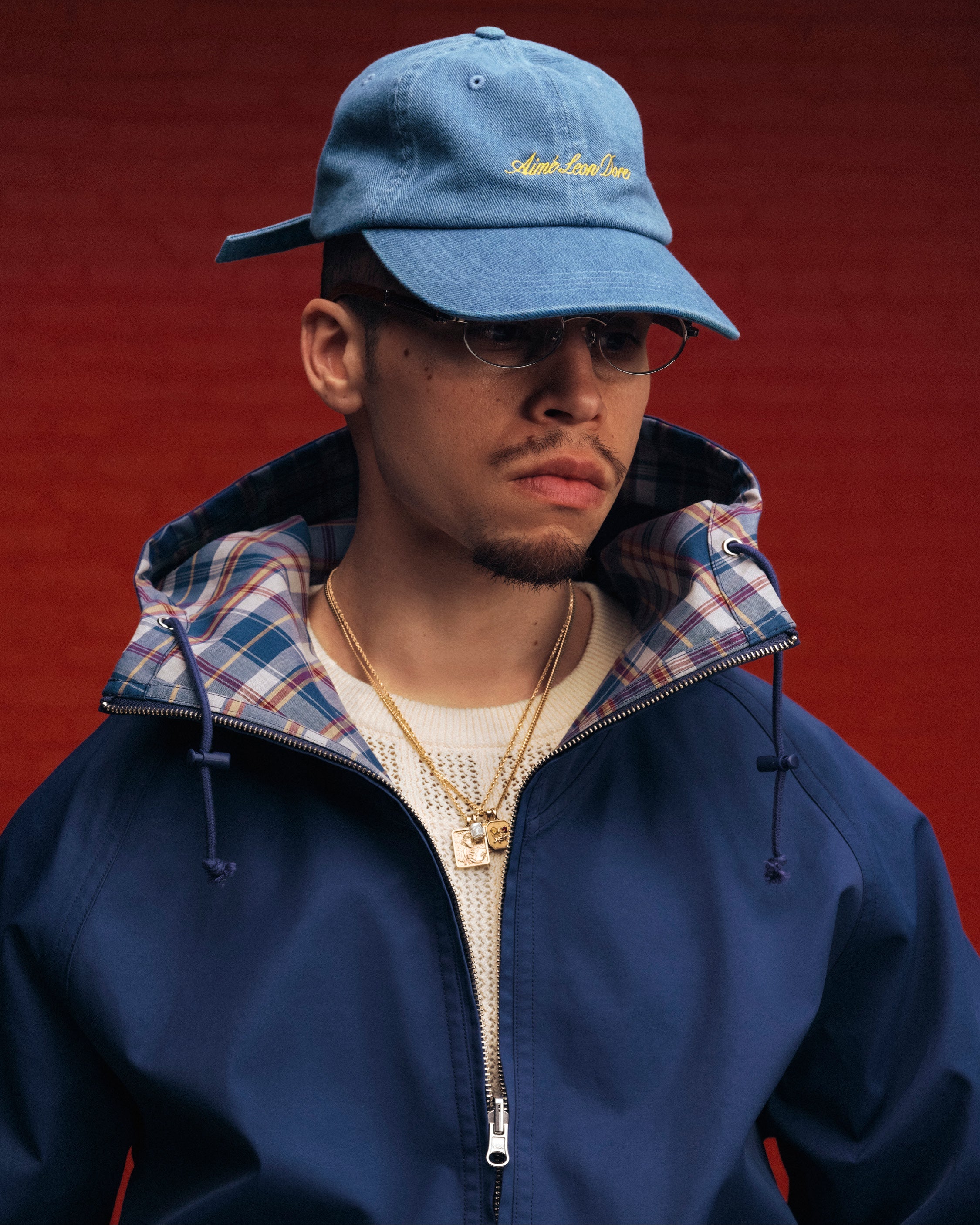 Denim Script Hat