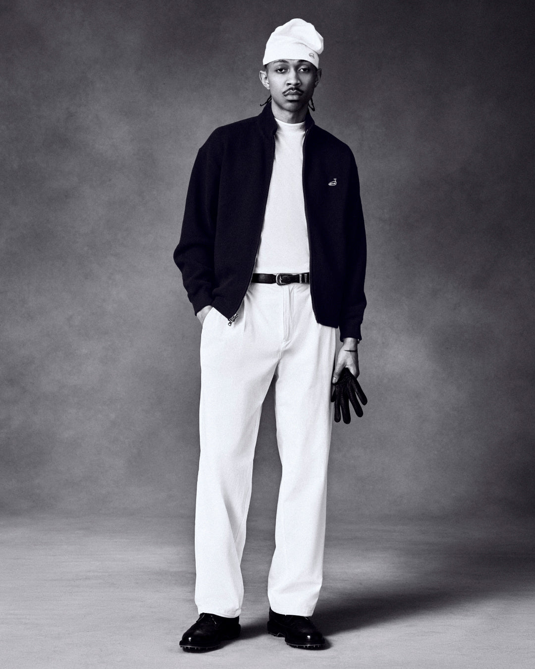 ALD Golf Piqué Full Zip Sweater