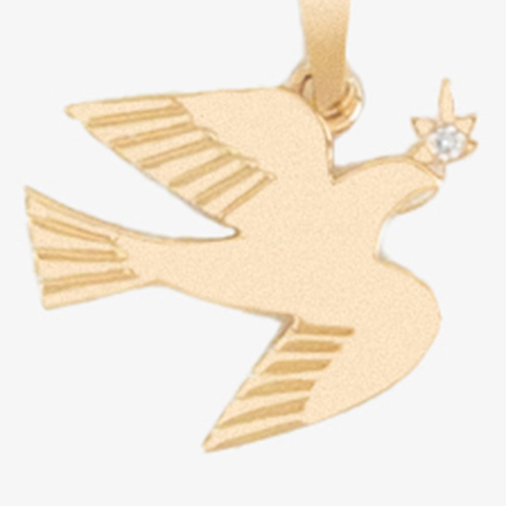 14Kt Gold Dove Pendant