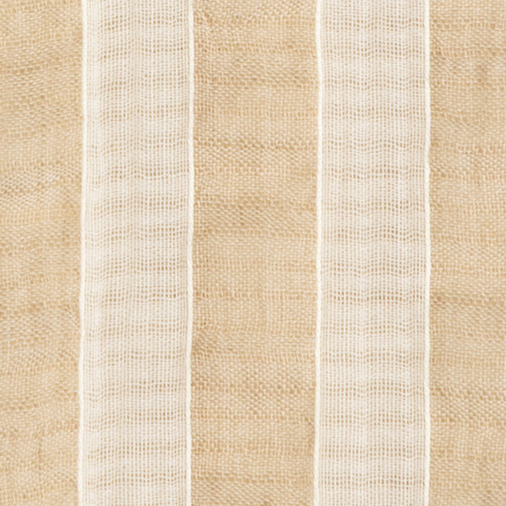Linen Blend Striped Camp Shirt