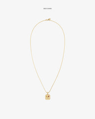 14Kt Gold Queens Crest Relief Pendant
